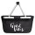 Einkaufskorb faltbar Good Vibes Schriftzug 20 Liter Tragekorb Black