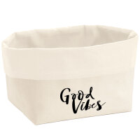 Organizer Good Vibes Schriftzug Aufbewahrungskorb