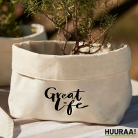 Organizer Great Life Schriftzug Aufbewahrungskorb