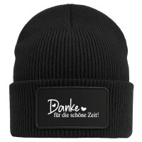 Beanie Danke für die schöne Zeit Herzen Black...