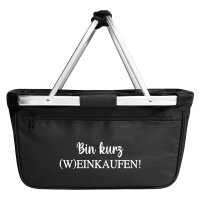 Einkaufskorb faltbar Bin kurz (W)Einkaufen Schriftzug 20...