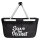 Einkaufskorb faltbar Save the Planet Schriftzug 20 Liter Tragekorb Black