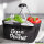Einkaufskorb faltbar Save the Planet Schriftzug 20 Liter Tragekorb Black
