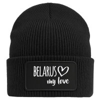 Beanie Belarus my love Black Mütze