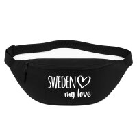 Bauchtasche Sweden my love 2,5 Liter Black Crossbody Bag