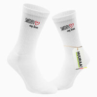 Socken Sweden my love Größe 37/46 White Motiv...