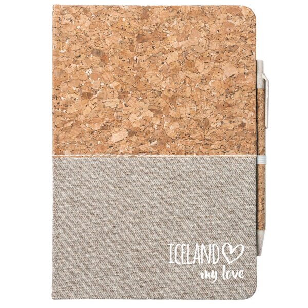 Notizbuch A5 Iceland my love 80 Blatt inkl. Kugelschreiber