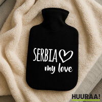 Wärmflasche Serbia my love