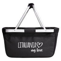 Einkaufskorb faltbar Lithuania my love 20 Liter Tragekorb...