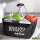 Einkaufskorb faltbar Bosnia my love 20 Liter Tragekorb Black
