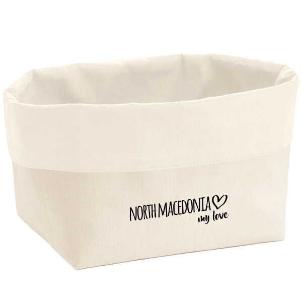 Organizer North Macedonia my love Aufbewahrungskorb