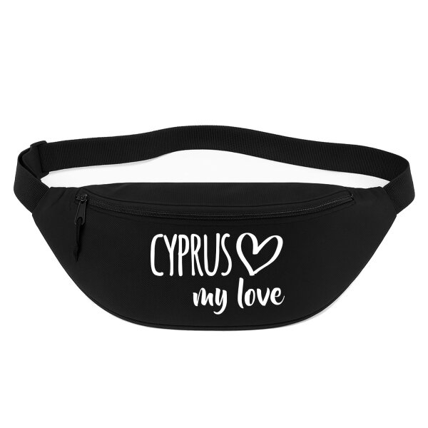 Bauchtasche Cyprus my love 2,5 Liter Black Crossbody Bag