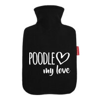 Wärmflasche Poodle my love