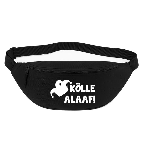 Bauchtasche Kölle Alaaf Narrenkappe 2,5 Liter Black Crossbody Bag