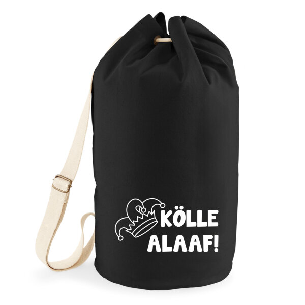 Seesack Kölle Alaaf Narrenkappe 20 Liter Black