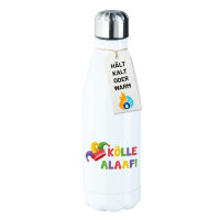 Edelstahl-Trinkflasche Kölle Alaaf Narrenkappe 500ml Wasserflasche