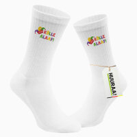 Socken Kölle Alaaf Narrenkappe Größe 37/46 White Motiv Tennissocken
