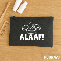 Kulturbeutel Alaaf Narrenkappe 1 Liter Charcoal