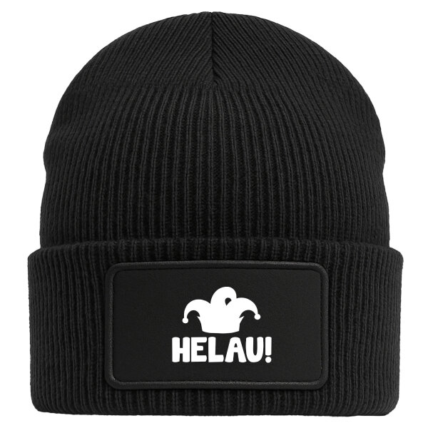 Beanie Helau Narrenkappe Black Mütze