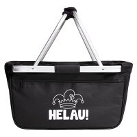 Einkaufskorb Helau Narrenkappe 20 Liter Black