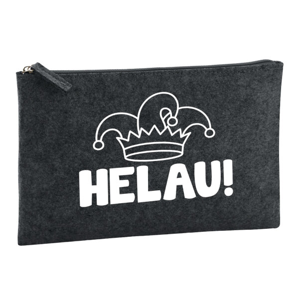 Kulturbeutel Helau Narrenkappe 1 Liter Charcoal