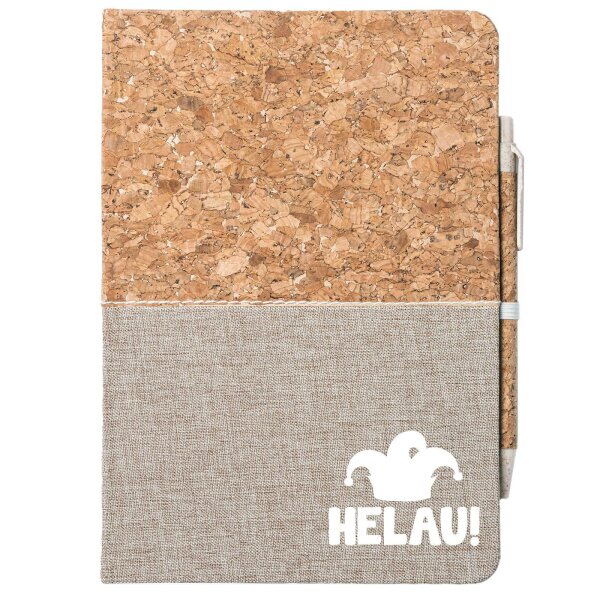 Notizbuch A5 Helau Narrenkappe 80 Blatt inkl. Kugelschreiber