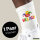 Socken Helau Narrenkappe Größe 37/46 White Motiv Tennissocken