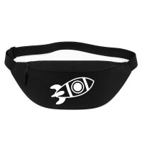Bauchtasche Rakete Raumschiff 2,5 Liter Black Crossbody Bag