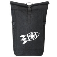 Kurierrucksack Rakete Raumschiff 30-44 Liter Black Melange