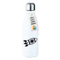 Edelstahl-Trinkflasche Rakete Raumschiff 500ml Wasserflasche