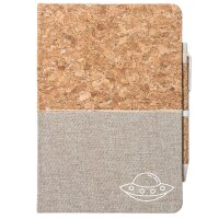 Notizbuch A5 Raumschiff UFO 80 Blatt inkl. Kugelschreiber