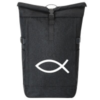 Kurierrucksack Fisch Symbol 30-44 Liter Black Melange