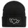 Beanie Herz mit Flügeln Black Mütze