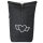 Kurierrucksack Herz mit Flügeln 30-44 Liter Black Melange