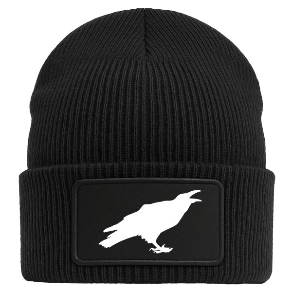 Beanie Rabe Silhouette Black Mütze