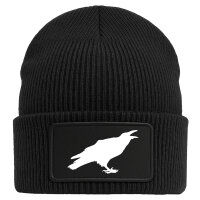 Beanie Rabe Silhouette Black Mütze