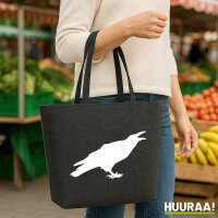Filzshopper Rabe Silhouette 22 Liter Filztasche