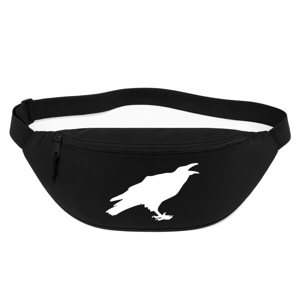 Bauchtasche Rabe Silhouette 2,5 Liter Black Crossbody Bag
