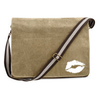 Umhängetasche Kussmund Lippen 14 Liter