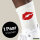 Socken Kussmund Lippen Größe 37/46 White Motiv Tennissocken