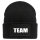 Beanie Team Schriftzug Black Mütze