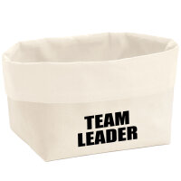 Organizer Team Leader Schriftzug Aufbewahrungskorb