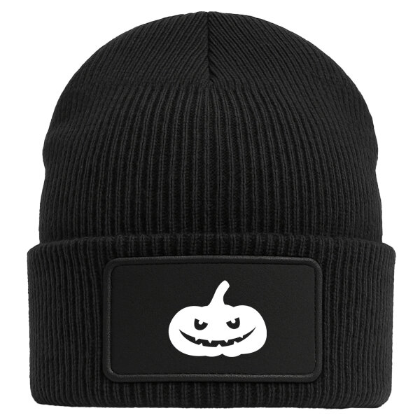 Beanie Halloween Kürbis Pumpkin Black Mütze