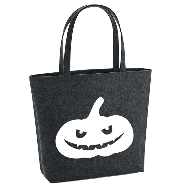Filzshopper Halloween Kürbis Pumpkin 22 Liter Filztasche
