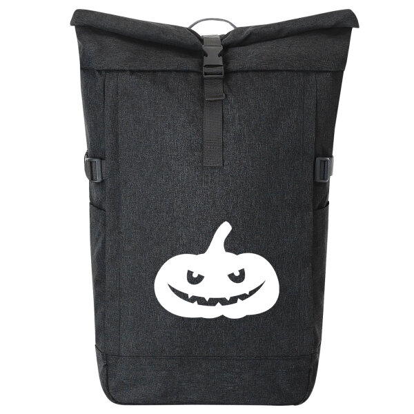 Kurierrucksack Halloween Kürbis Pumpkin 30-44 Liter Black Melange