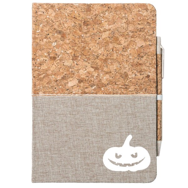 Notizbuch A5 Halloween Kürbis Pumpkin 80 Blatt inkl. Kugelschreiber