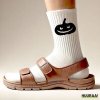 Socken Halloween Kürbis Pumpkin Größe 37/46 White Motiv Tennissocken