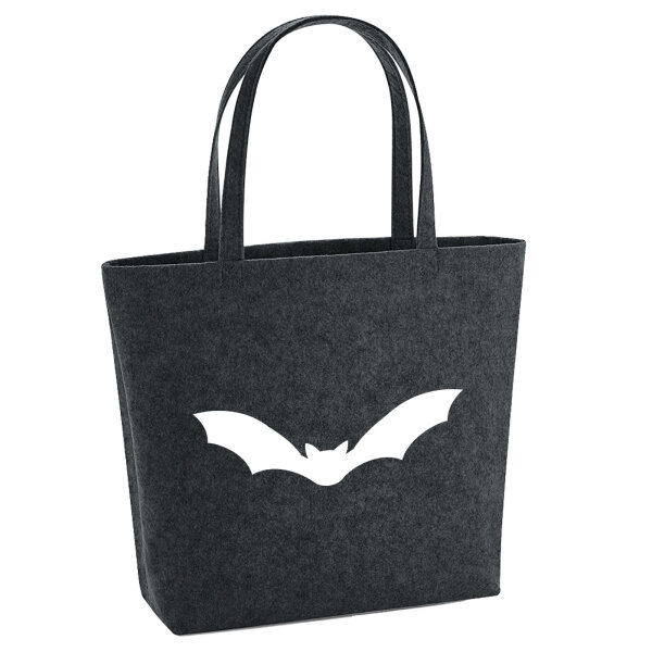 Filzshopper Fledermaus  Silhouette 22 Liter Filztasche