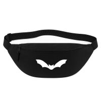Bauchtasche Fledermaus  Silhouette 2,5 Liter Black...