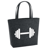 Filzshopper Hantel Silhouette 22 Liter Filztasche